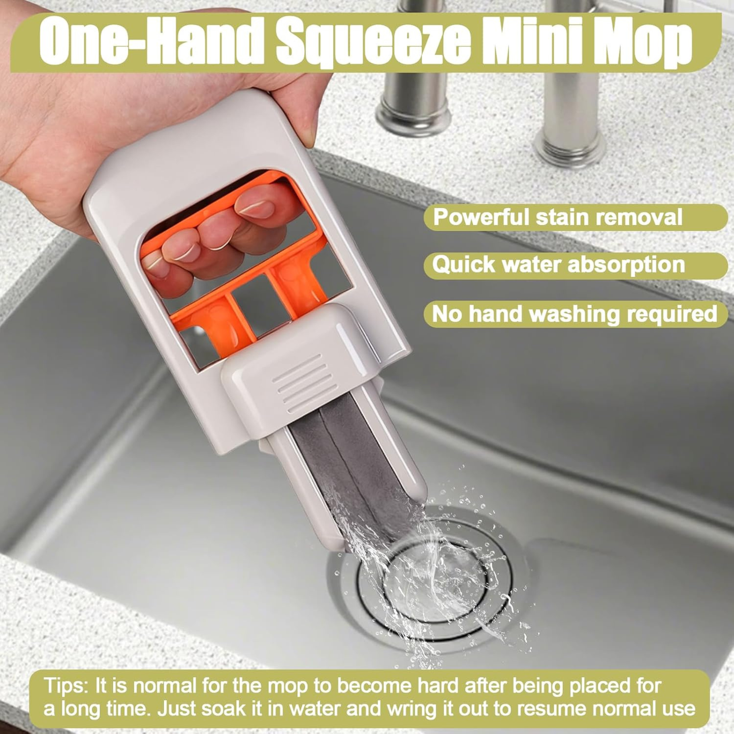 AquaSwipe™ | Mini Fregona Multiusos